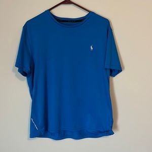 Ralph Lauren fitness blue T-shirt.